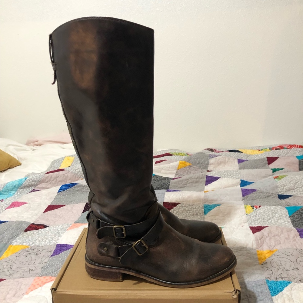 Brown Leather Boots